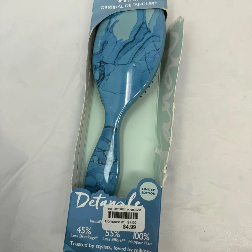 Wet Brush Original Detangler Limited Edition Blue Marble Hair Brush New